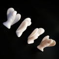 Huiying White Jade Carving White Jade Animal Carved Precious Stone Angel Carved Crafts 1.5 Inch
