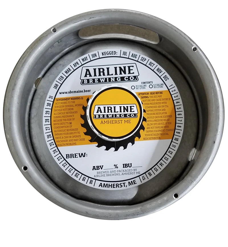 6.25" or 7'' Custom Logo Brand CMYK Full Color Printing Eco-friendly Beer Bottle Paper Keg Collars