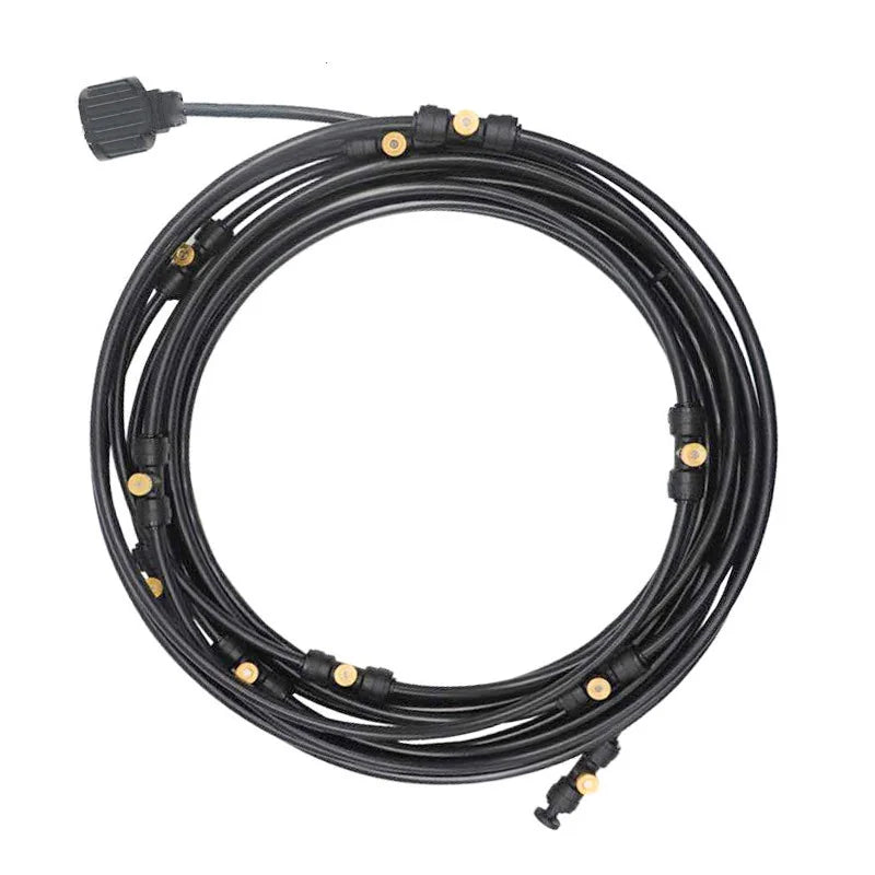 30m Water Hose Mist Cooling Nozzle System Atomized Irrigation Sprinklers