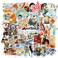 50Pcs The Last Airbender Cartoon Sticker For Kids Children Gift Toy Table Notebook Luggage Laptop Anime PVC Vinyl Stickers