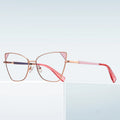 Designer Eye Glasses Frame Cat Eye Blue Light Glasses for Women Custom logo  Optical Eyeglasses Ready Stock