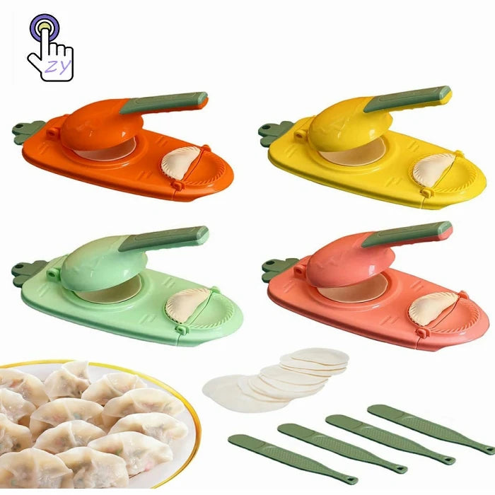2 in 1 Plastic Manual Dumpling Molds DIY Manual Dumpling Press Molds Set DIY Dumplings Press Maker