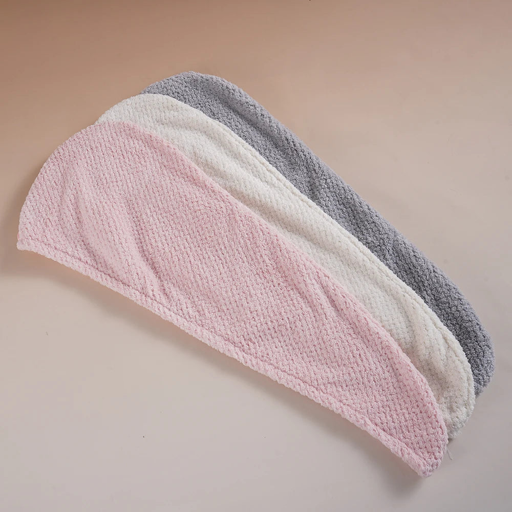 Custom Personalized Microfiber SPA Women's Super Absorbent Quick Dry Soft Plaid Pattern Magic Turban Towel Twist Wrap Hair Towel