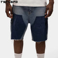Custom Men Streetwear Carpenter Shorts Fashion Baggy Men's Jorts Work Half Pants Loose Carpenter Denim Shorts Men