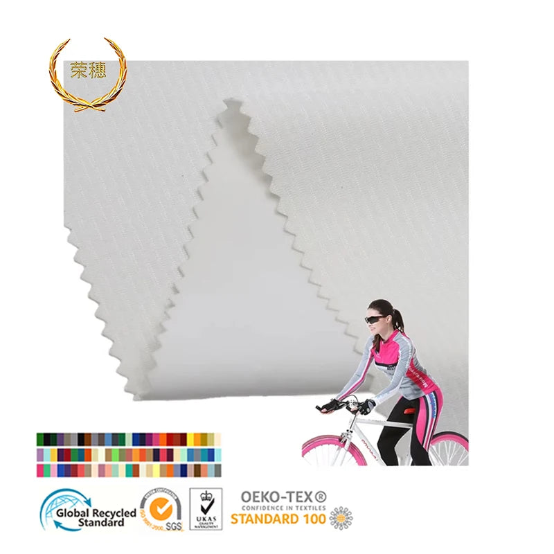 Custom White Jacquard Laminated Waterproof Breathable Film Composite 10D  Super Fine Mesh Cloth Pul Fabric