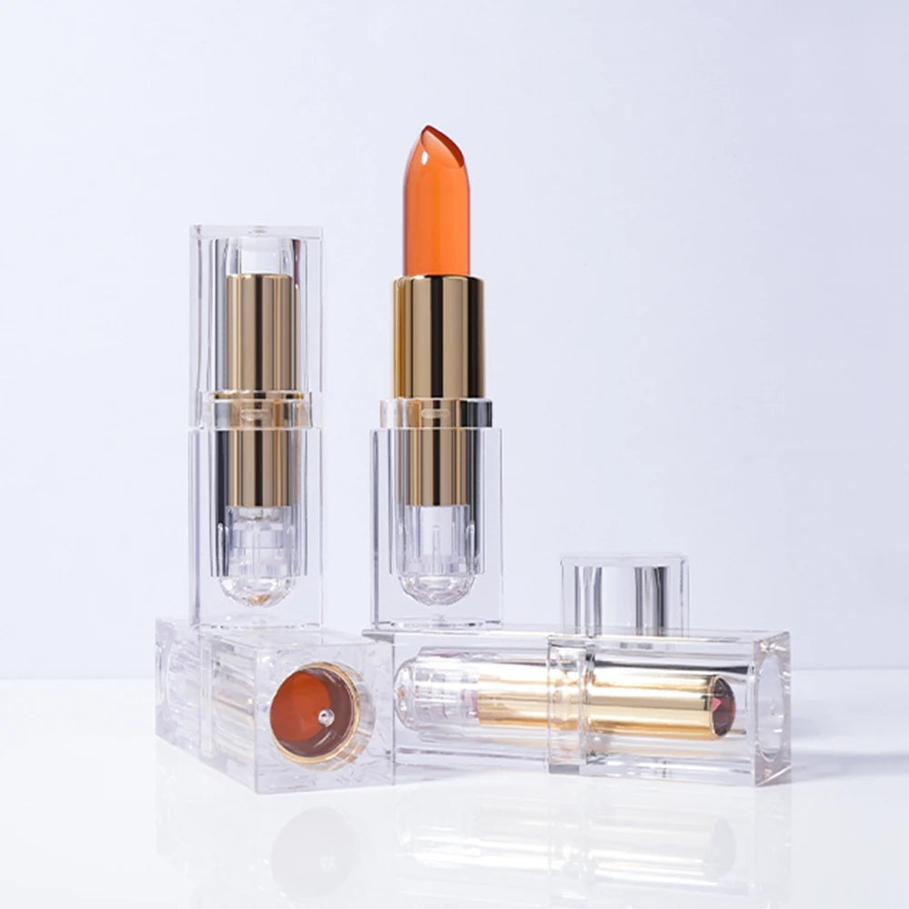 New Arrival Wholesale Private Label Custom Lipstick Waterproof Transparent Jelly Lipstick