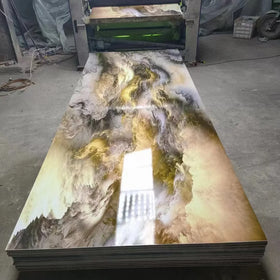High Quality Pvc Uv Stone Marble 3d Sheet Wall Panel 3d Design Waterproof Panel Uv Sheet