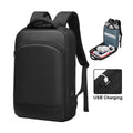 Men's Lightweight Oxford Computer Backpack USB Anti-Theft Waterproof Zipper Closure 15.6" Laptop Bag for Business Office Use