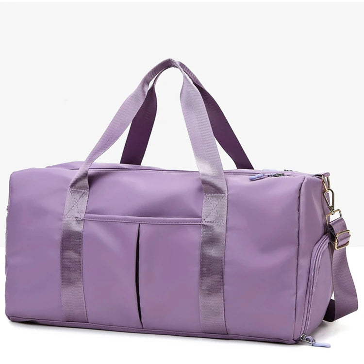Hot Sale Oxford Gym Sling Bag Fitness Custom Colorful Capacious Zipper Closure Unisex Durable Sport Travel Tote Luggage Duffel