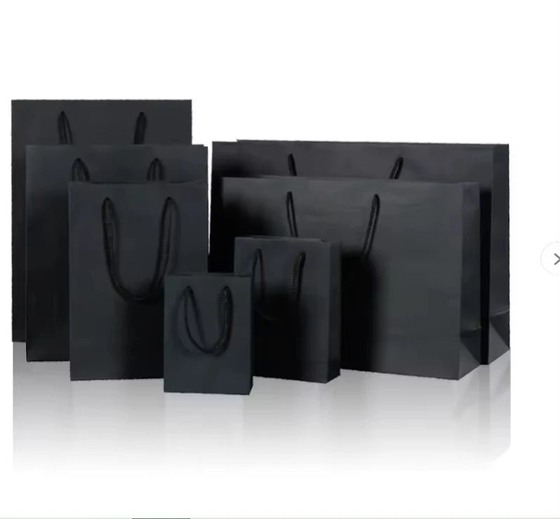 Wholesale Custom Logo Printed Food Packaging Paper Bag With Handle