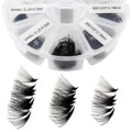 Korean Handmade Silk Promade Lash Fans Eyelash Extension Long Stem Pointy Base Premade Fan Loose