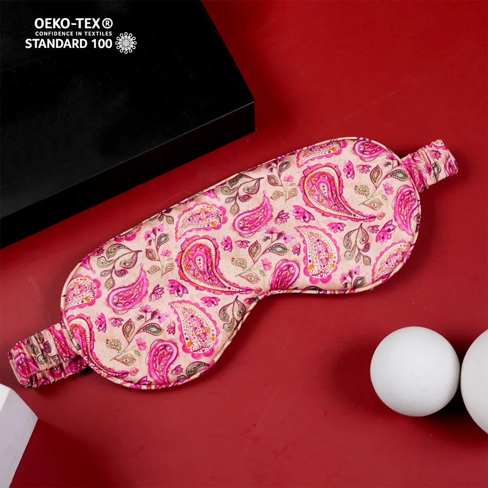 Paisley Printing Eye Mask Silk Luxury 22momme New Arrivals 100% Mulberry Wholesale