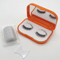 Pre Glued Synthetic Self Adhesive Cruelty-Free Reusable for Full Strip 3D Eyelashes False Press-On Lashes