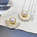 New Scalloped Hollow Earrings S925 Silver Needle Chinoiserie Earrings