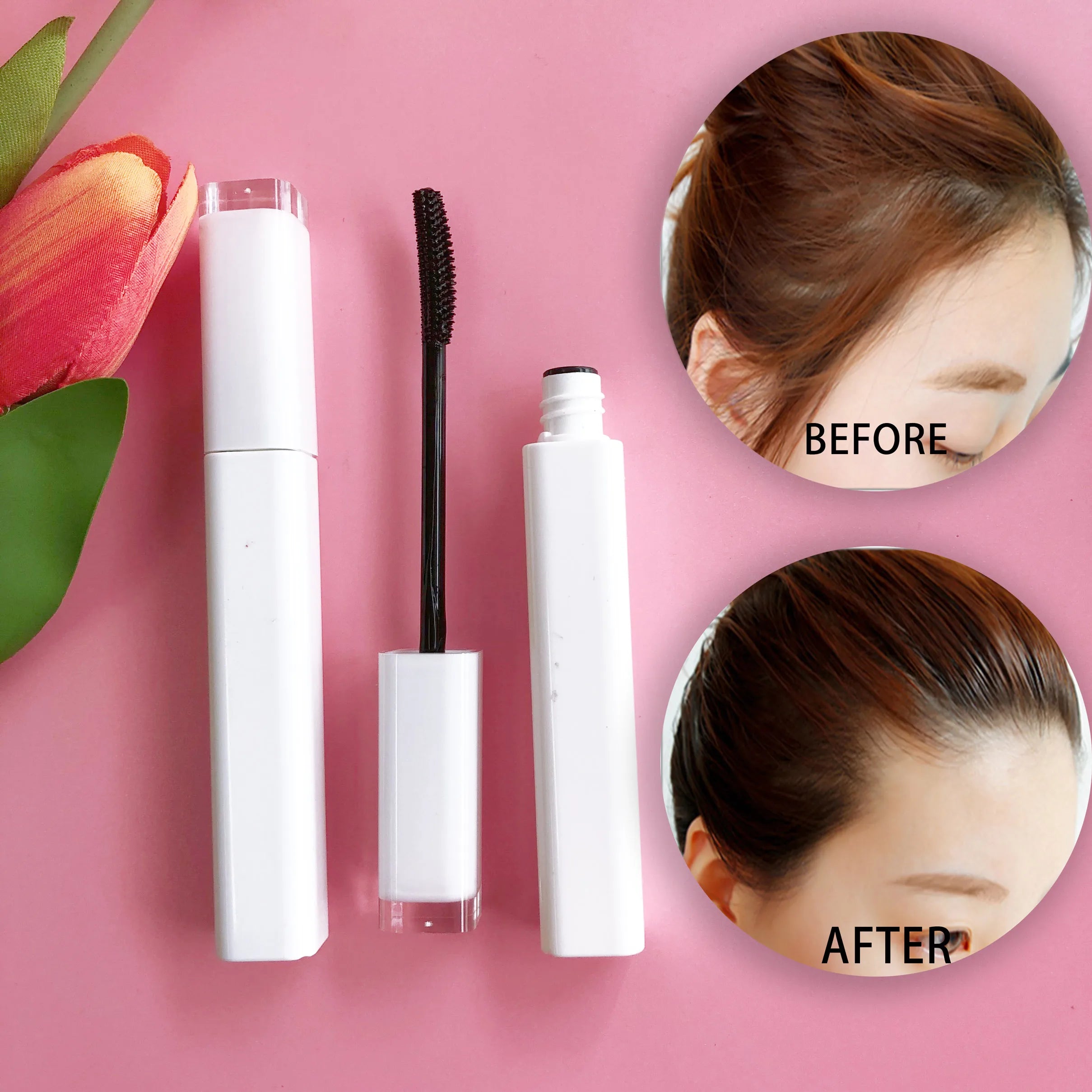 Custom 10 ml White Tube Broken Hair Styling Gel Private Label Finishing Stick Oil