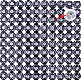 100 Pcs DC5V WS2812B LED Individually Addressable WS2811 IC White/black PCB 2812b Led Heatsink (10mm*3mm) Board SMD5050 Built-in