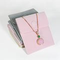 Newest pink Velvet Jewelry Packing Pouch for Necklace Storage logo Printed Jewellery Gift Pouches with Button Bag