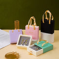 Wholesale Drawer Jewelry Box Portable Necklace Earring Ring Bracelet Soft Paper Jewelry Packaging Box with Handle