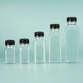 Wholesale 400ml 500ml PET Plastic Juice Bottle Disposable Transparent Black White Cover Small Convenient Milk Bottle
