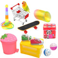 New Parrot Toy Set 11 Piece Bird Parrot Training Interactive Skateboard Cart Bell Ball Bird Supplies Toys