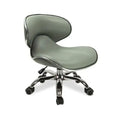 Customized Salon Stool Air Pressure Lift 360 Degree Rotating Chrome Base Adjustable Height Electroplating Five Claw School Hotel