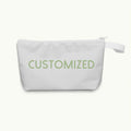 Custom Design Logo Printed Gift Pencil Canvas Pouch Toiletry Travel Makeup Cosmetic Bag