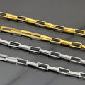 Wholesale Gold Plated Box Chain Stainless Steel Rectangle Box Chain for Bracelet Necklace Jewelry Making