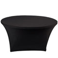 Wholesale Fitted Wedding Banquet Bar Stretch Spandex Round White Table Cover