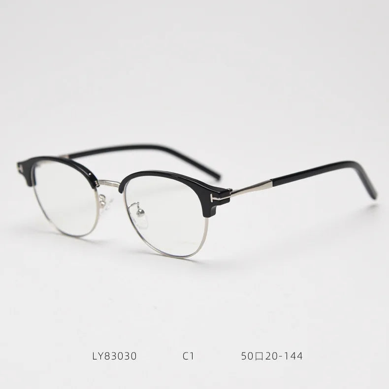 2025 Metal Half Frame Reading Glasses Men Women Fashion Transparent Presbyopic Glasses