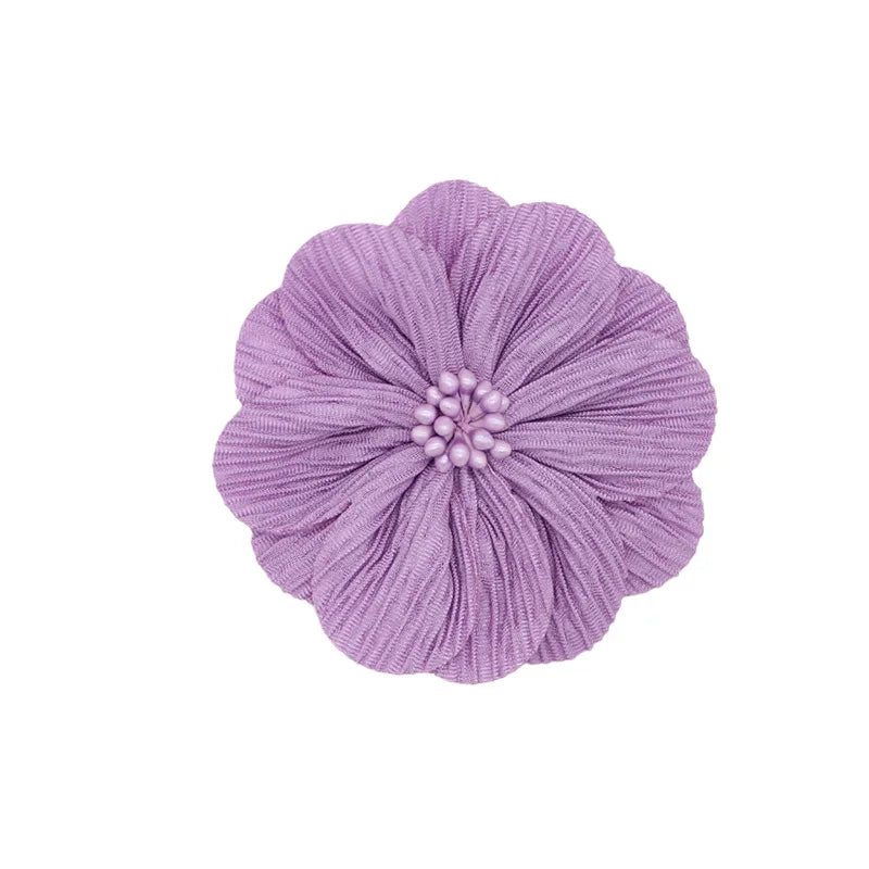 China Supplier Fabric Silk Artificial Rose Chiffon Flowers Boutique Hair Accessories Diy Flower