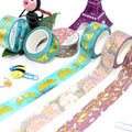 Wholesale Custom Printed Water Activated Die Cut Adhesive Sticker Gold Foil Masking for