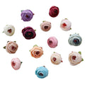 European Style 3.5cm Silk Roses Head Artificial Rose Flowers Heads for Flower Wall Decoration