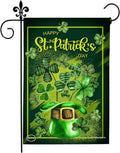 Wholesale 12x 18 Inch Double Sided Printing Vertical Burlap St Patricks Day Garden Flag Outdoor Yard Decoration