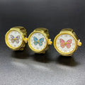Vintage Butterflies Ladies Unisex Hot Selling Female Wholesale Elasticity Finger Rings Watch