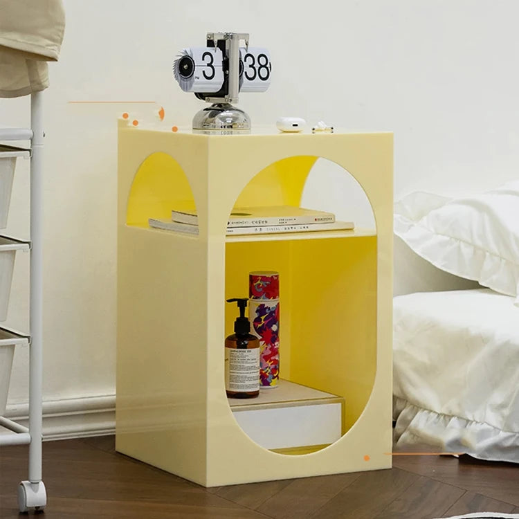 Custom Convertible Clear Acrylic Bedside Nightstand Nordic Modern Design 1 Drawer Bedroom Furniture for Apartment Living Room