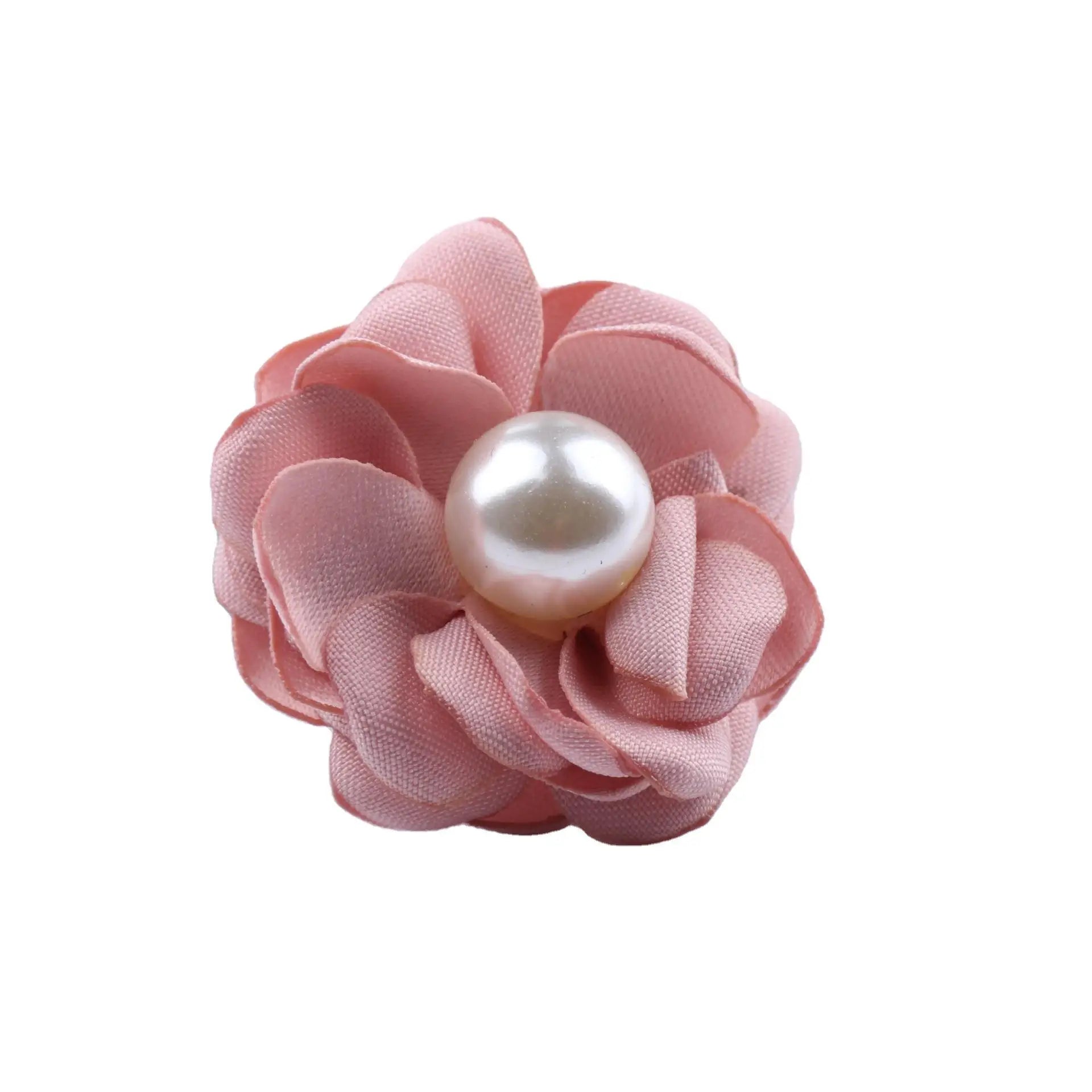 3.5cm Hair Flower Pearl Center Sharp Flowers Hair Accessories for Girl Fashion Accessory No Hairclip for Headband