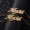 Custom Fashion Jewelry Full Diamond Name Plate Necklace Personality Silver Jewelry Custom Name Necklace Gift for Woman