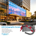 High-Transparency Holographic Display P3.91 Flexible Transparent Screen Glare Holographic Transparent Screen for Digital Signage