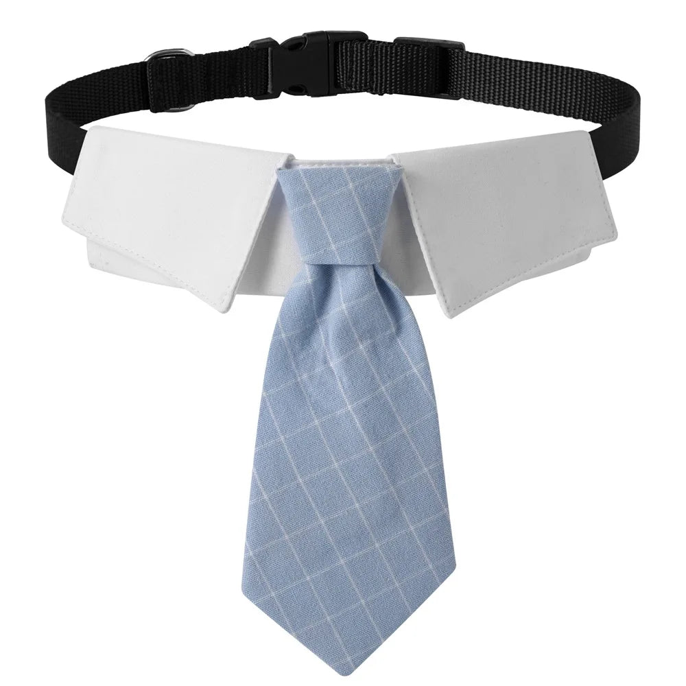 Wholesale Luxury Small Medium Large Tie Male Dog Apparel Wedding Collar