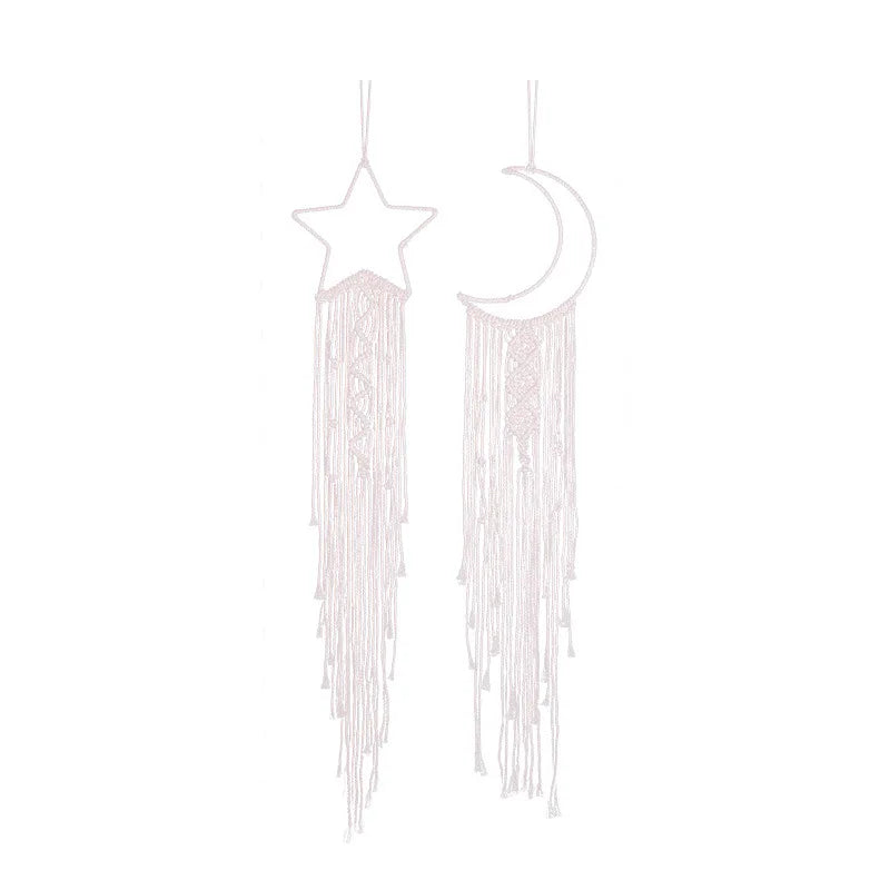 New Macrame Dream Catcher Wind Bell Moon Dream Catcher for Home Decoration