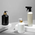 Luxury  500ml PET Plastic Bottle  Shampoo Lotion Pump  Bottle Free Sample Custom Capacity Flat Shoulder Lotion Bottle