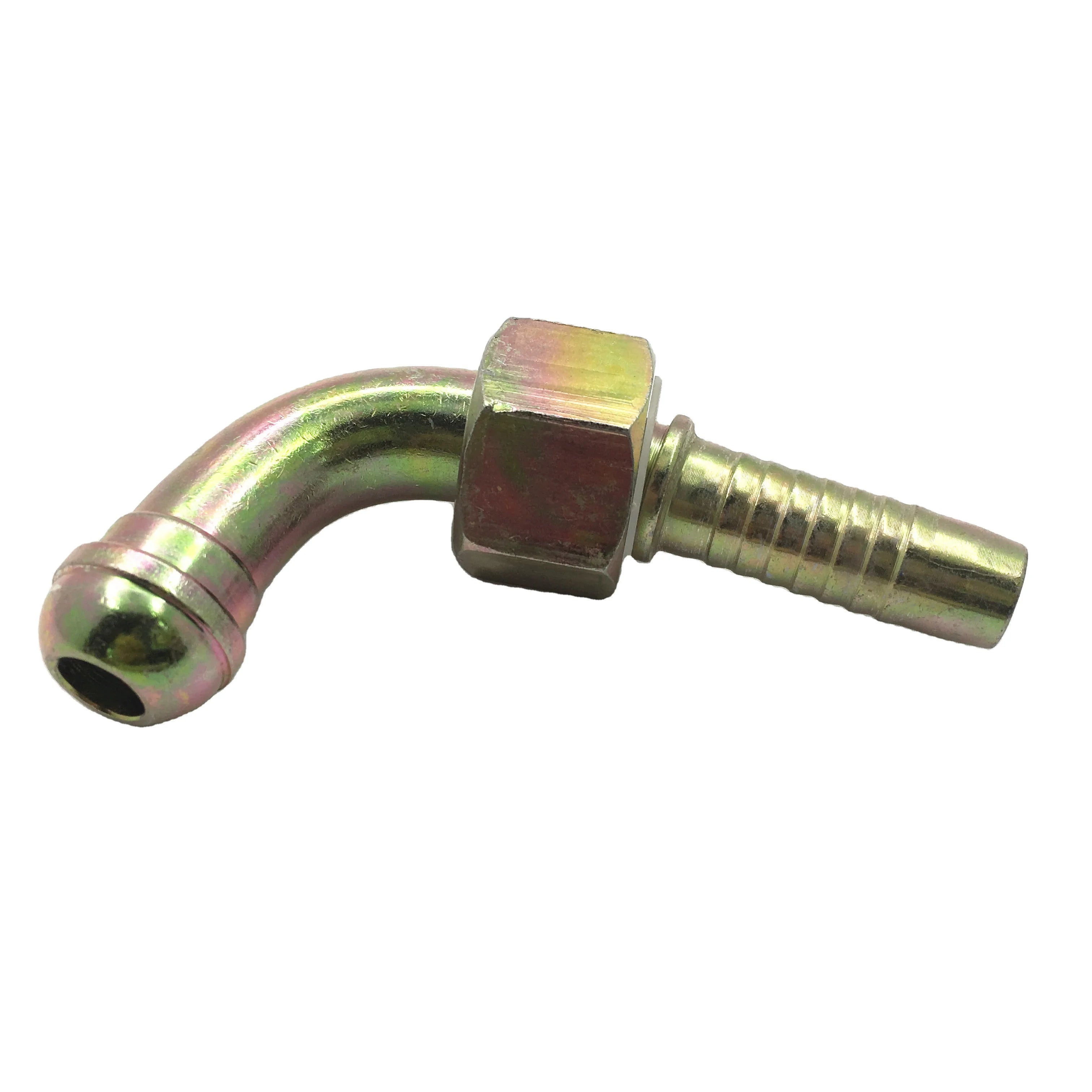 Carbon Steel High Pressure Hydraulic Hose Fitting BSP Smooth Surface 20191