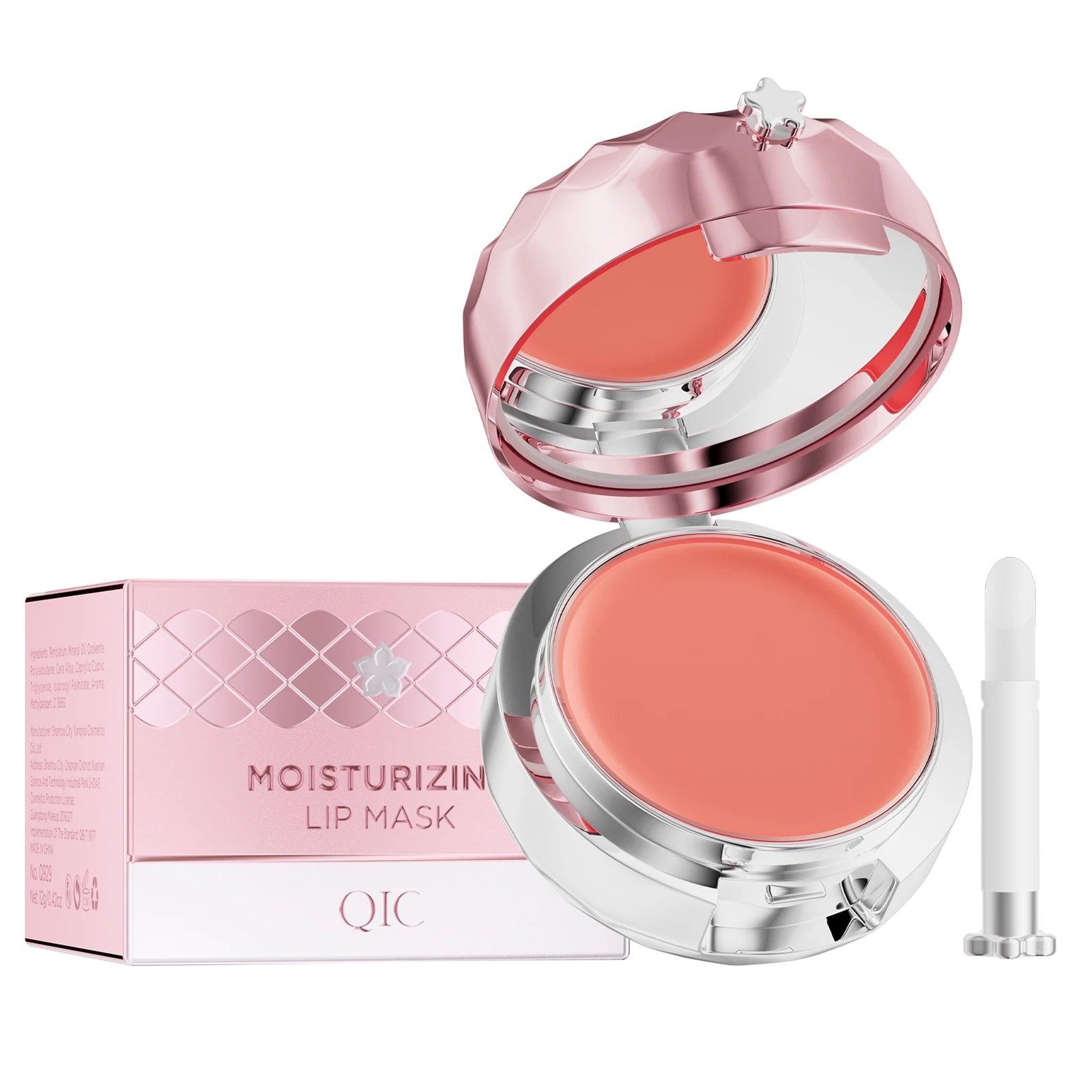 Private Label Herbal Lip Sleeping Mask 12g Cream Container Waterproof Fruit Flavored Moisturizing Lip Balm for Overnight Use