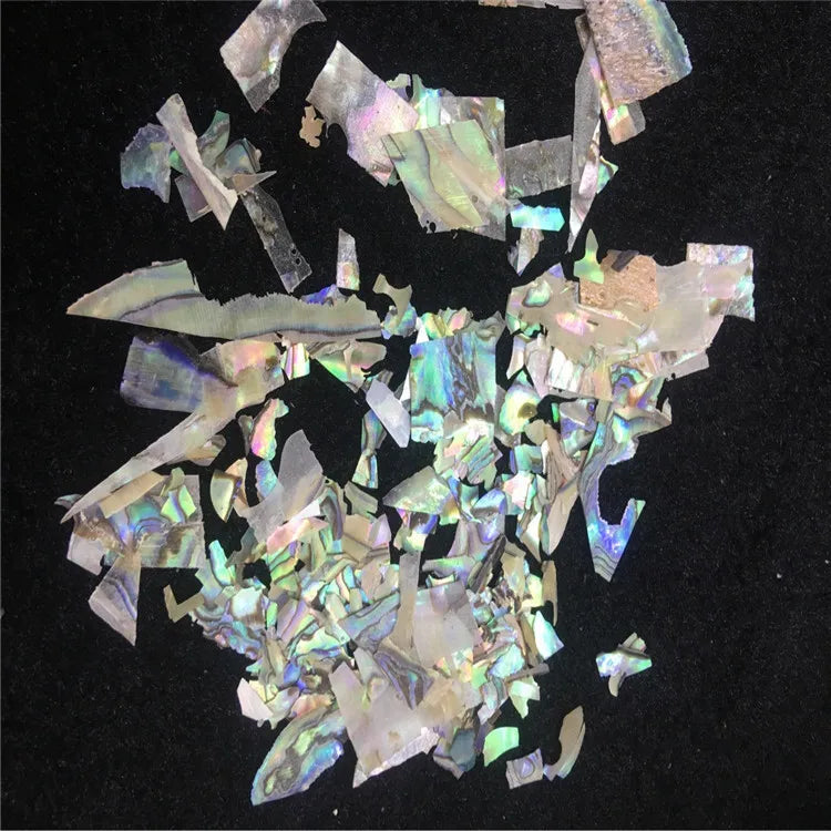 Natural Color Abalone Craft Sea Shells Paua Shell Shredded Sheet Fragment