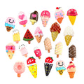 Wholesale Price Custom Small Flat Back Half Side Artificial Ice Cream Resin Cabochon for Hairpin