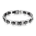 Trendy Design Titanium Stainless Steel Link Chain Bracelet Jewelry Wholesale Men's Cuff Wristband Cross Man Woman Jewelry