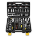 Factory Direct Sales 1/2" 3/8" 1/4"Dr Ratchet Socket Spanner Tools Set Home Car Hand Tool Box
