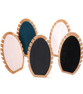 Counter Top New Plantain Leaf Shape Bamboo Necklace Jewelry Display Stand Props Holder