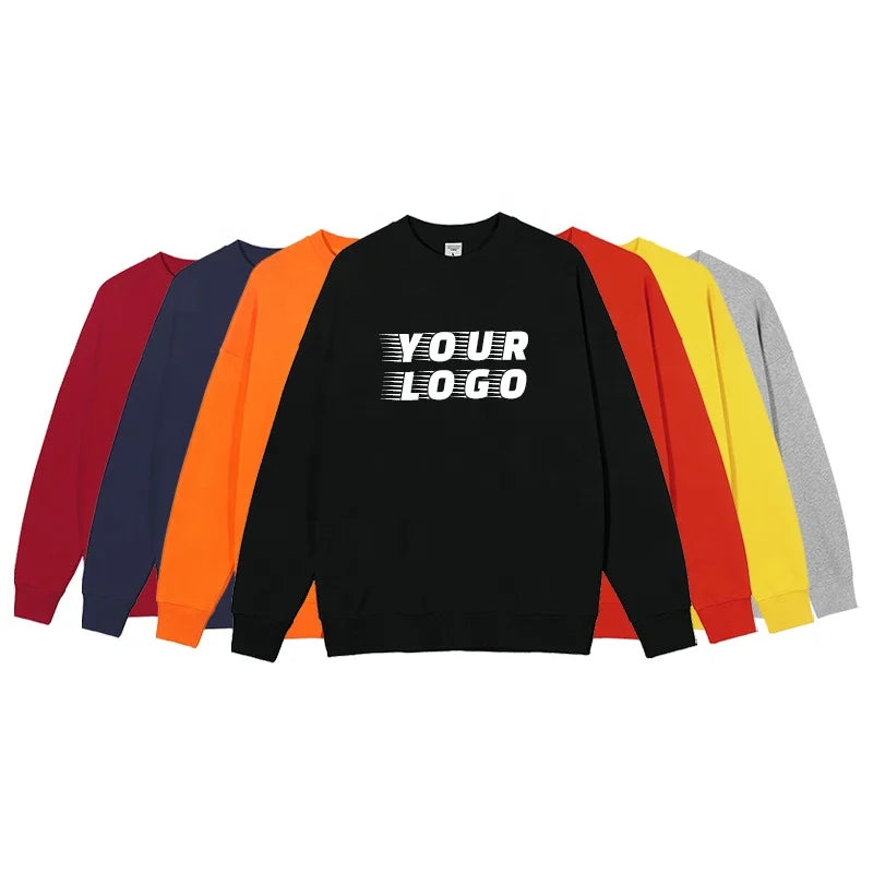 Mens Sweatshirt Solid Color Hoodies Comfortable Hot Sell Men's Round Crew Neck Sweater for Men