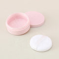 2024 New Arrival Popular pink Round 10g Thin Loose Powder Bottle Flip Cap With Mirror Packaging Container With Powder Puff